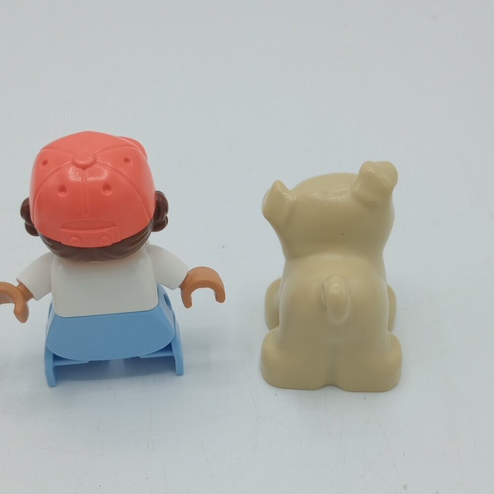 LEGO DUPLO Figures Lot of 3 Boy Girl Dog Family Pet Set Toddler Preschool Buildi - Picture 5 of 13